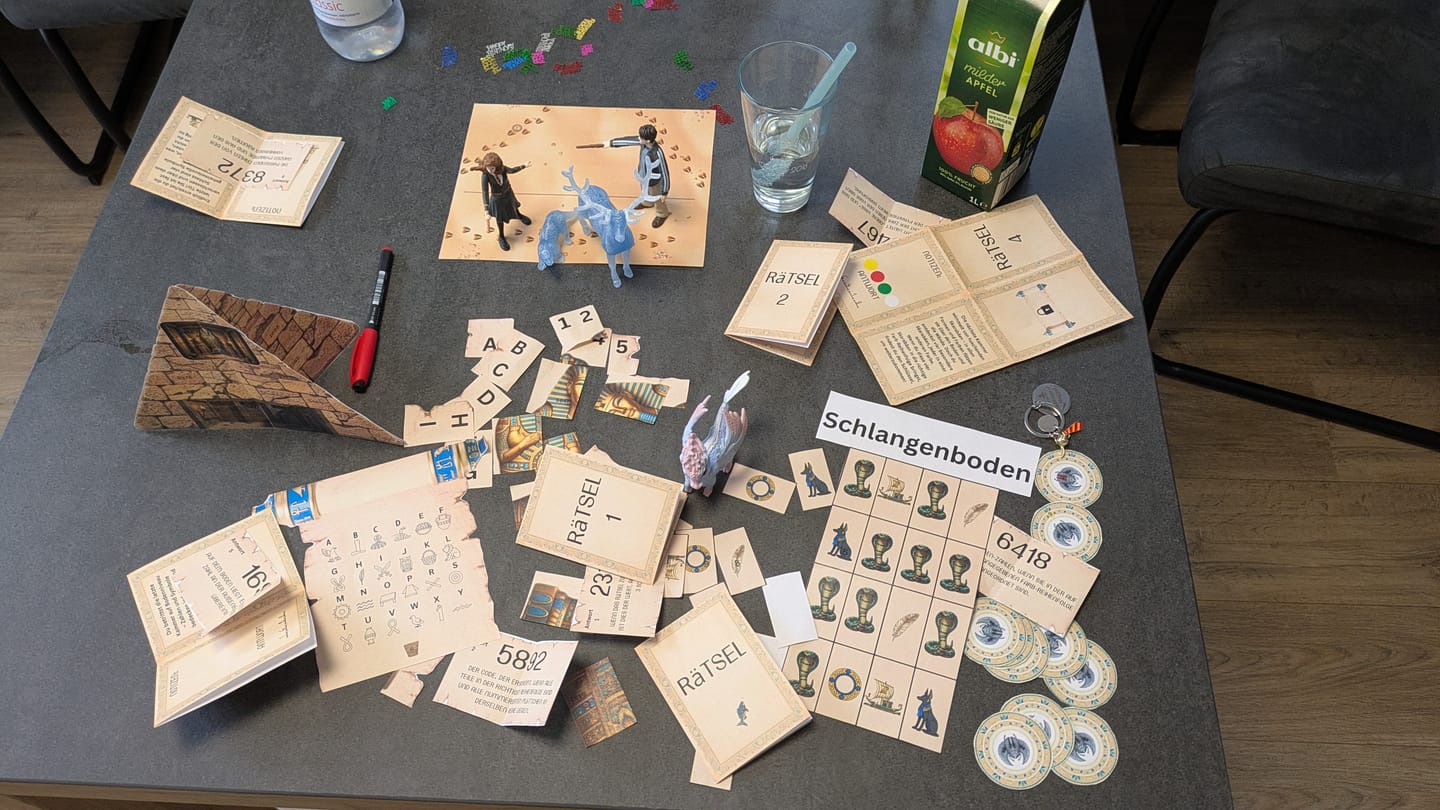 Customer photo review of Die geheimnisvolle Pyramide - Escape Room zum Ausdrucken