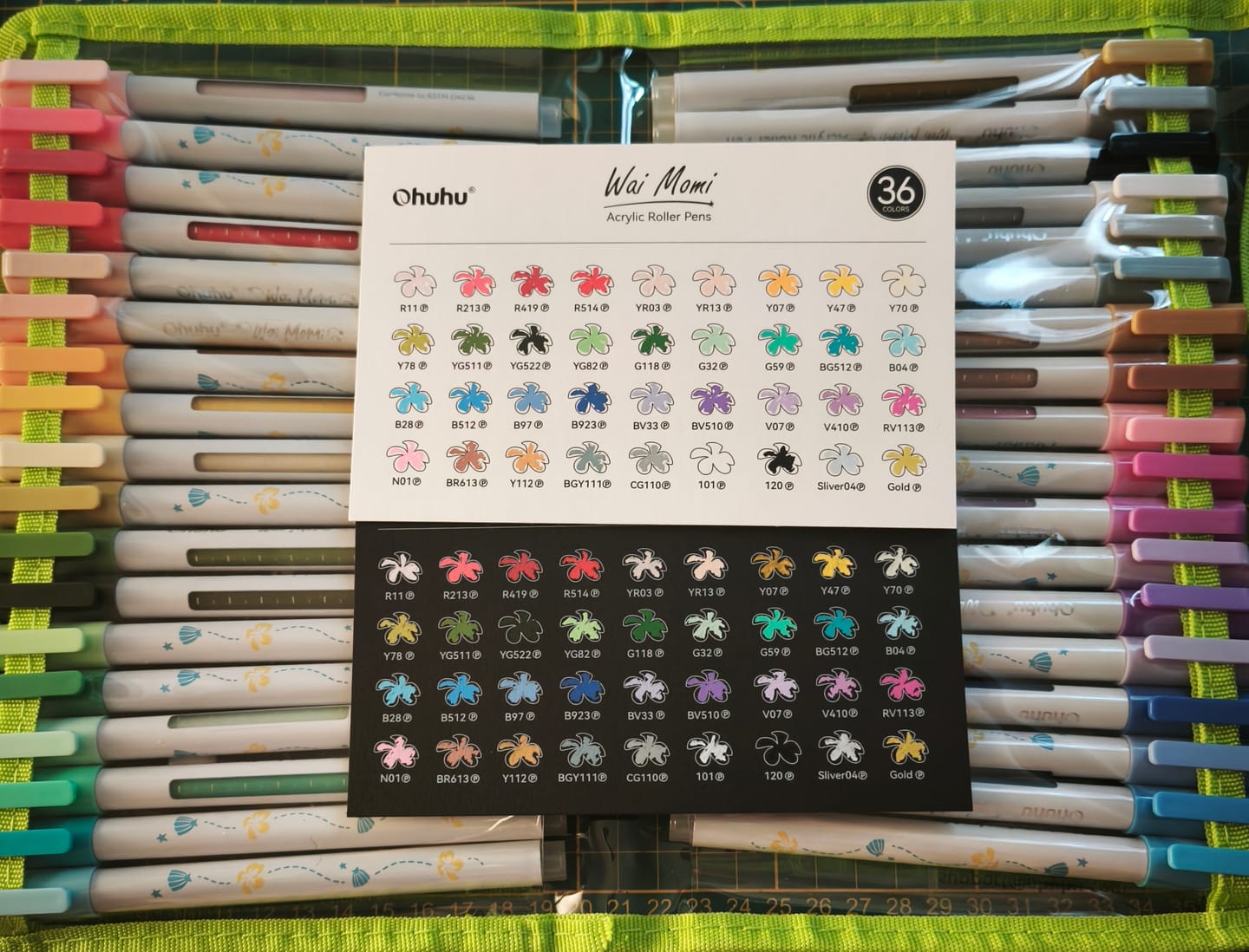 Customer photo review of Ohuhu Wai Momi Acrylic Gel Pens