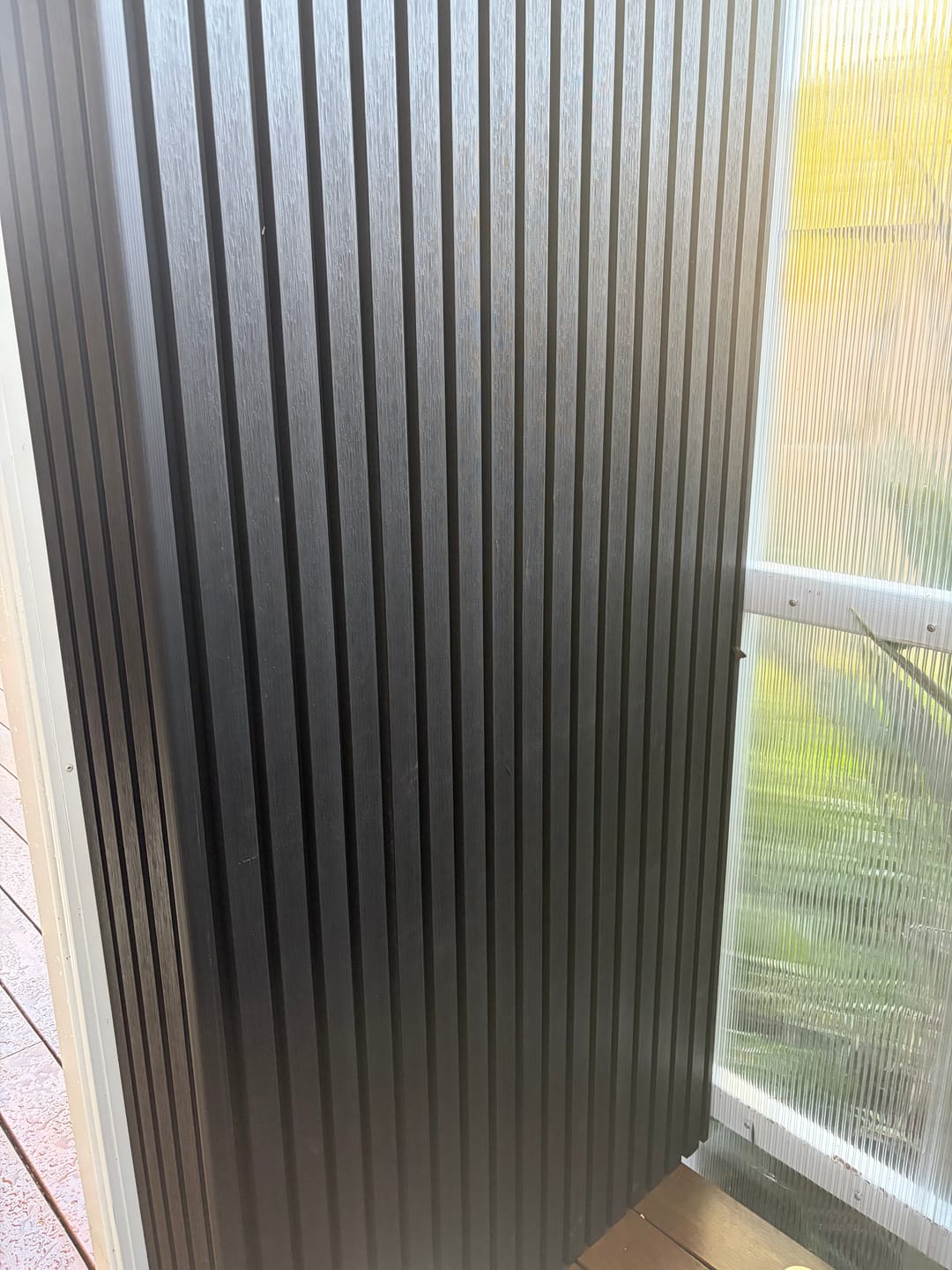 Customer photo review of Corner Banding | Outdoor Panels 2.9M
