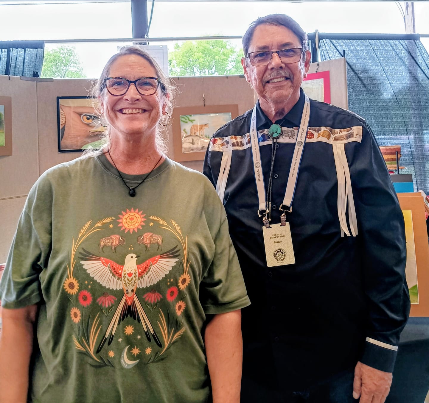 Customer photo review of Scissortail Solstice T-Shirt