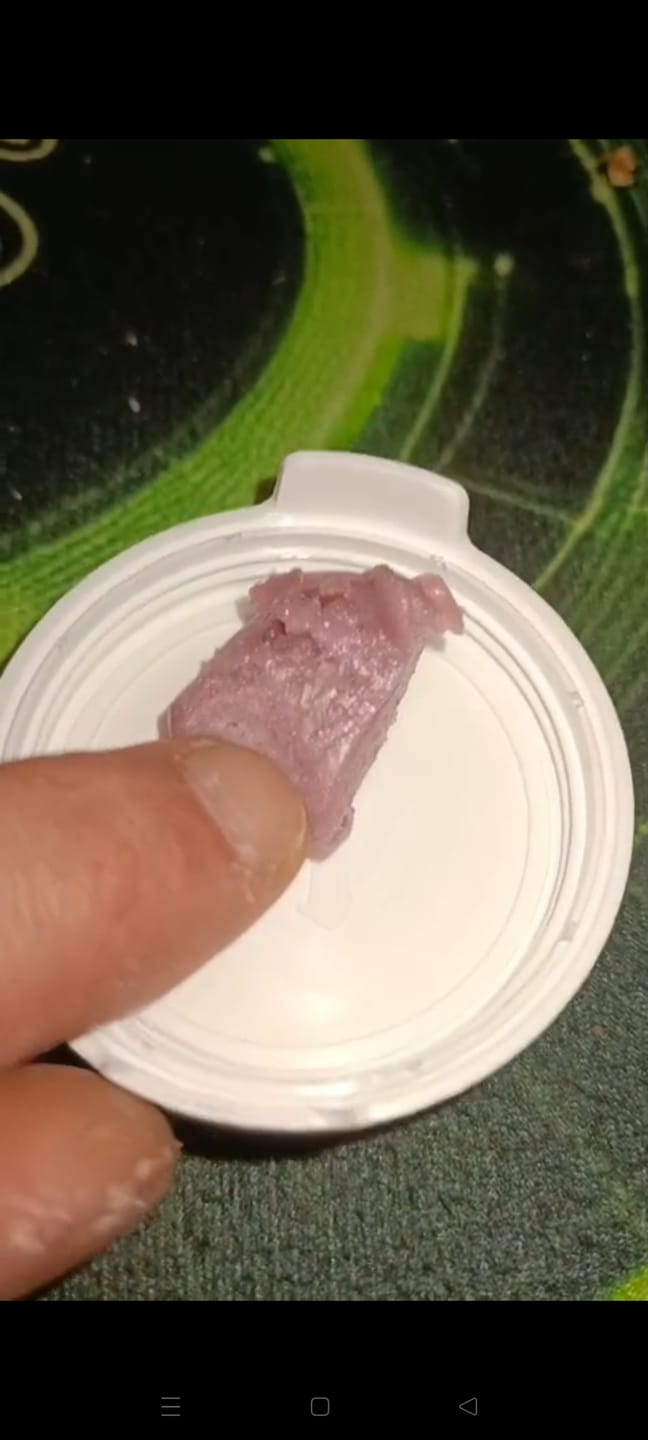 Customer photo review of THC-A 55% Hash Pink Melt