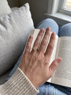Customer photo review of Thea Moissanite Ring