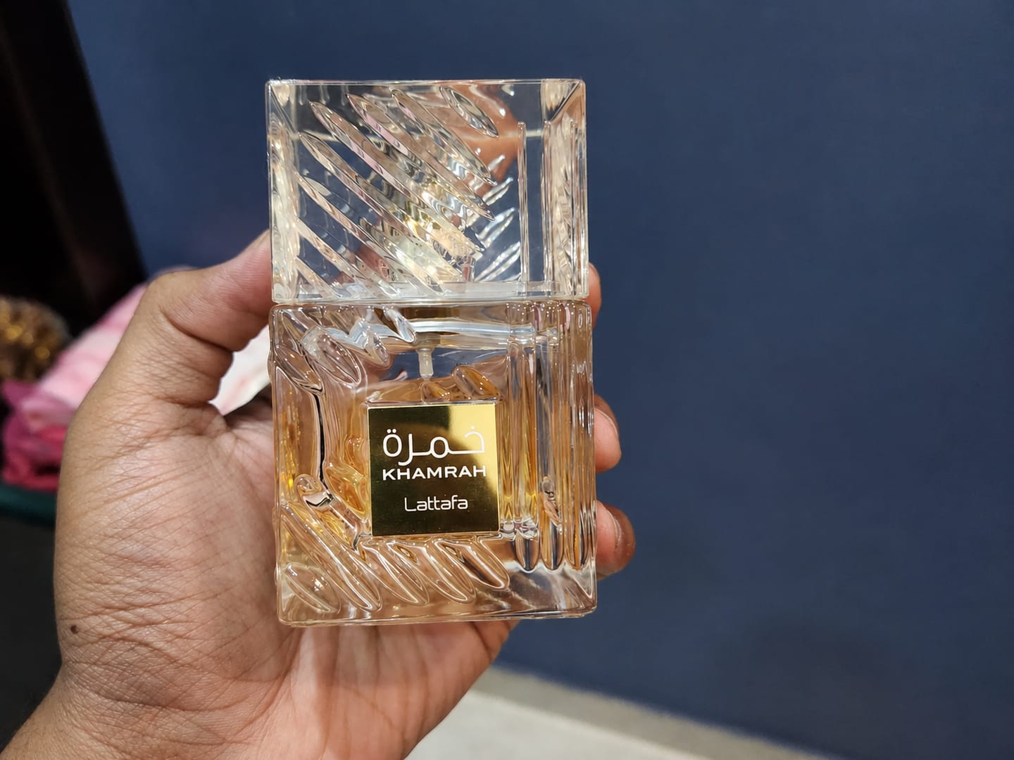 Customer photo review of Lattafa Khamrah Eau de Parfum (EDP) Unisex 100ML