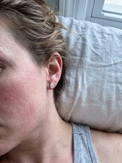 Customer photo review of Calynn Moissanite Earring