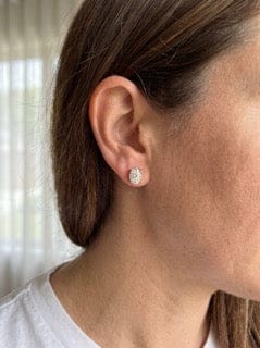 Customer photo review of Maya Moissanite Earring