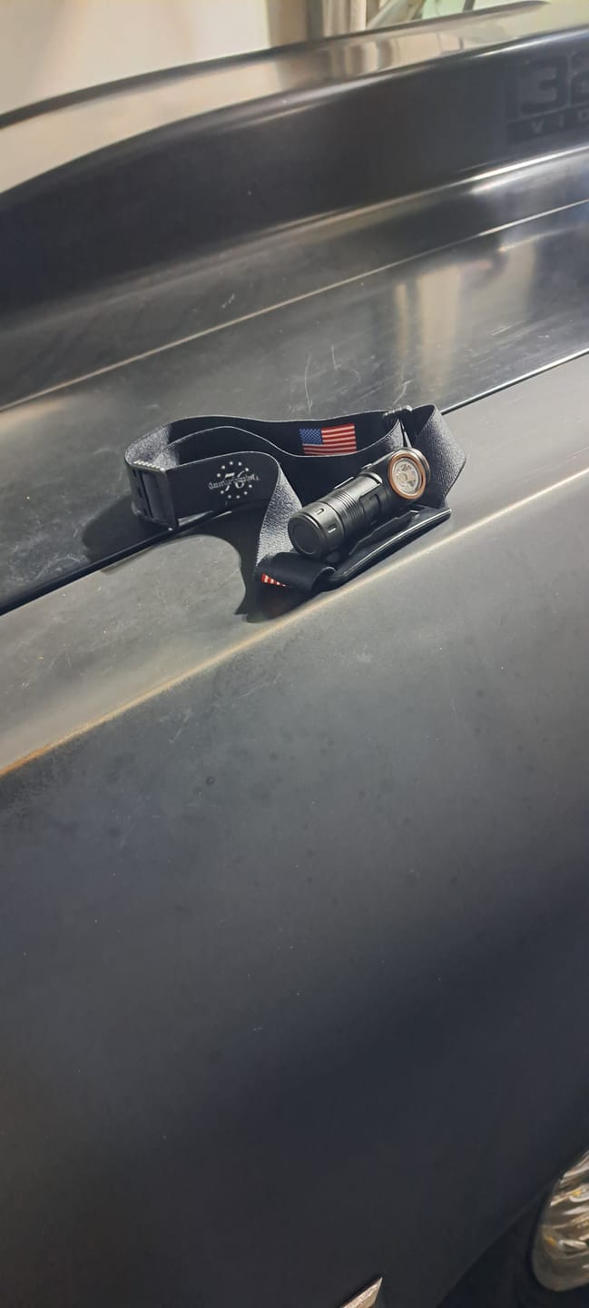 Customer photo review of 700 Lumen Magnetic Headlamp & Work Light