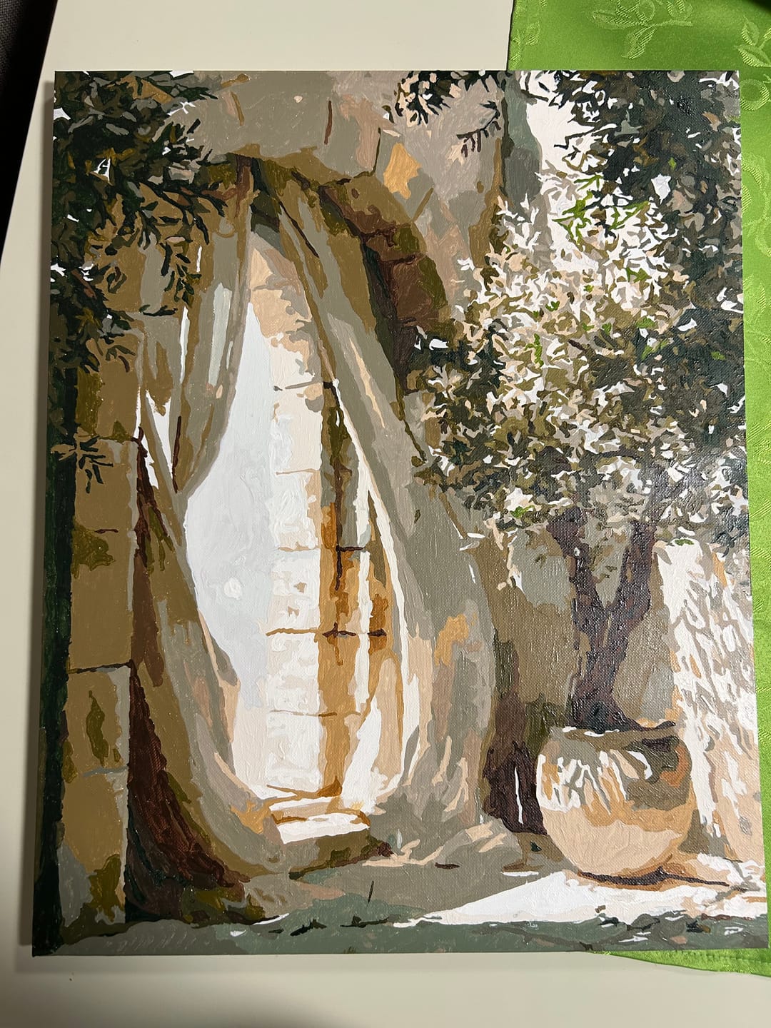 Customer photo review of The Stone Archway | Paint by Number