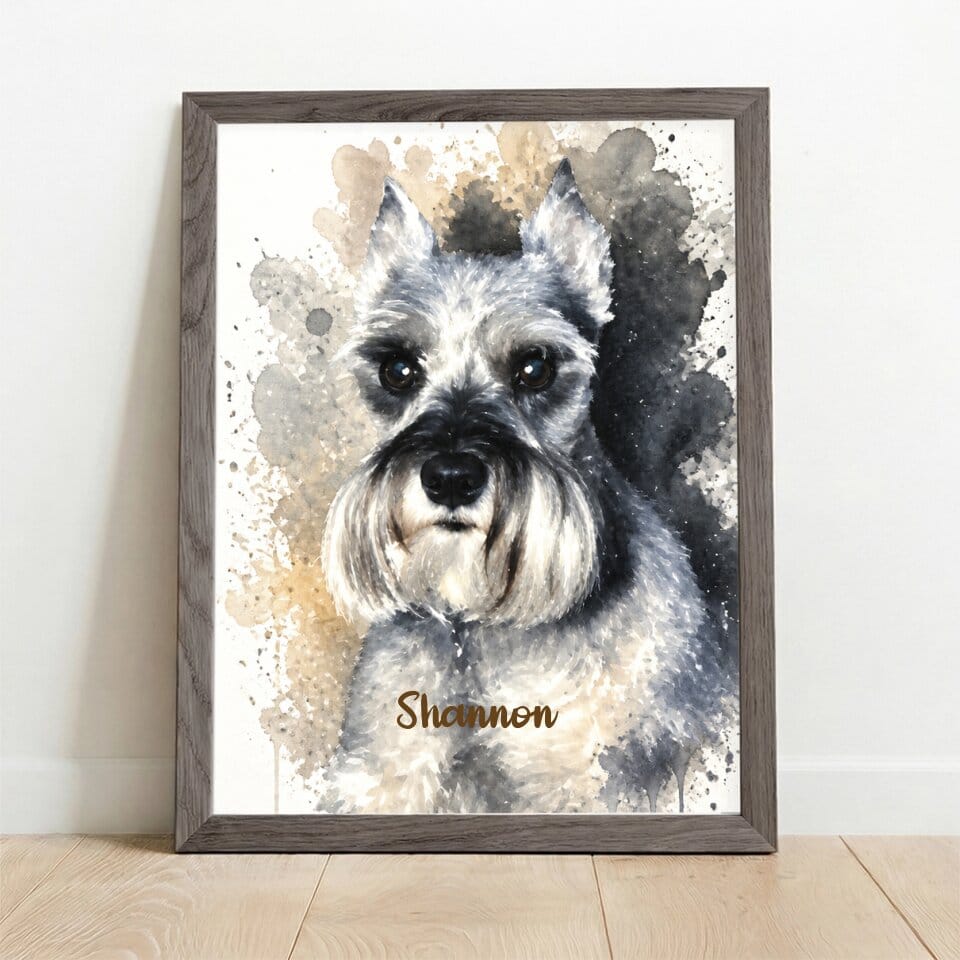 Customer photo review of Watercolor Realistic Portrait - Personalized Poster