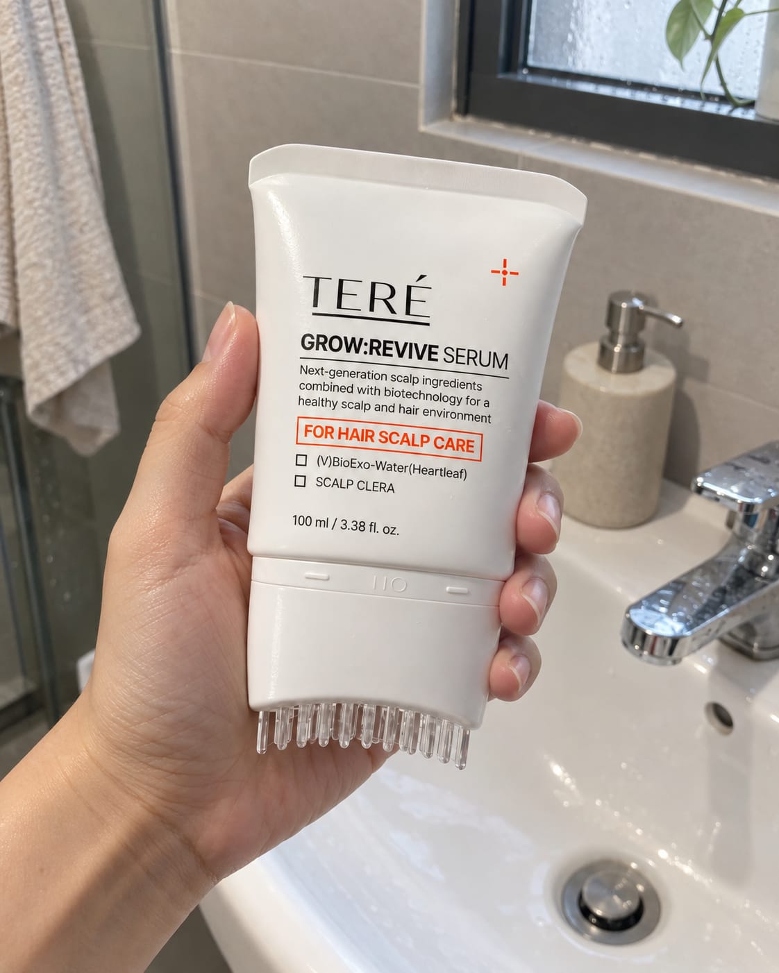 Customer photo review of Hair Growth Revive Serum