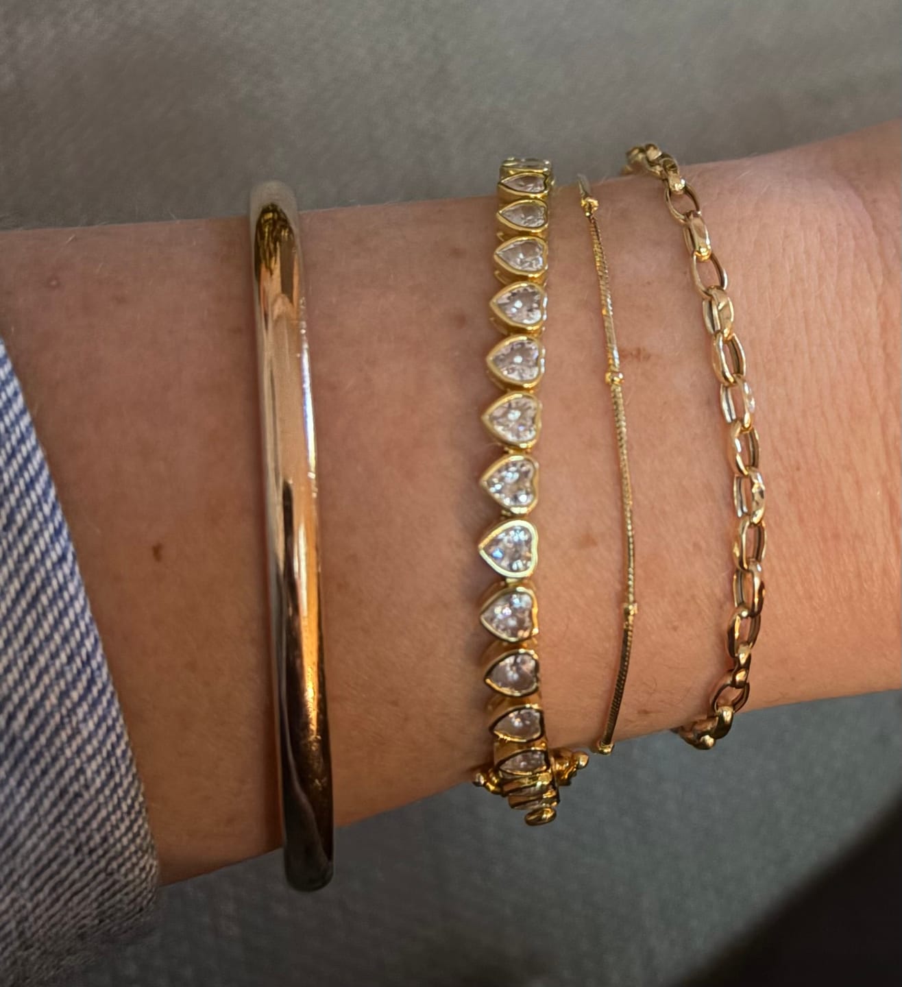 Customer photo review of SERENA TENNIS BRACELET