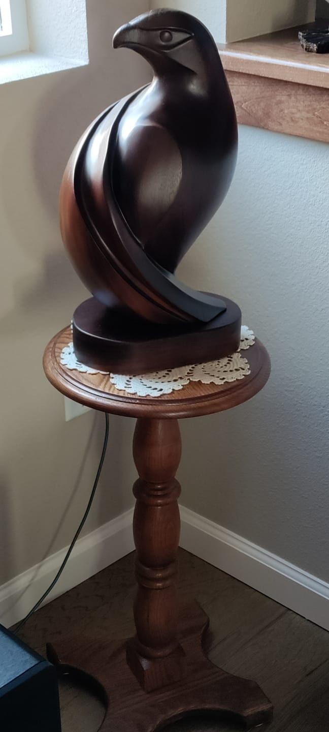 Customer photo review of Eagle Wood Sculpture #WA131