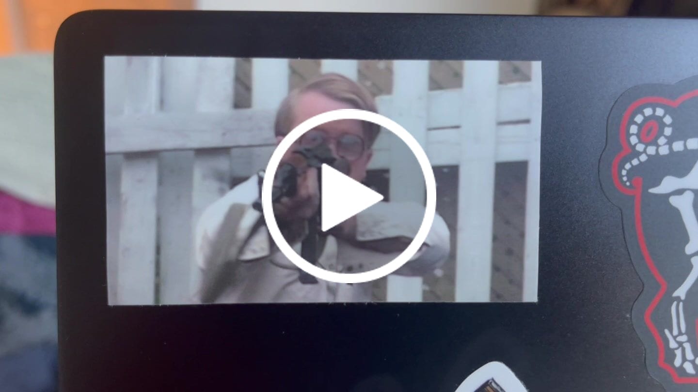 Customer video review of Bubbles AK Sticker