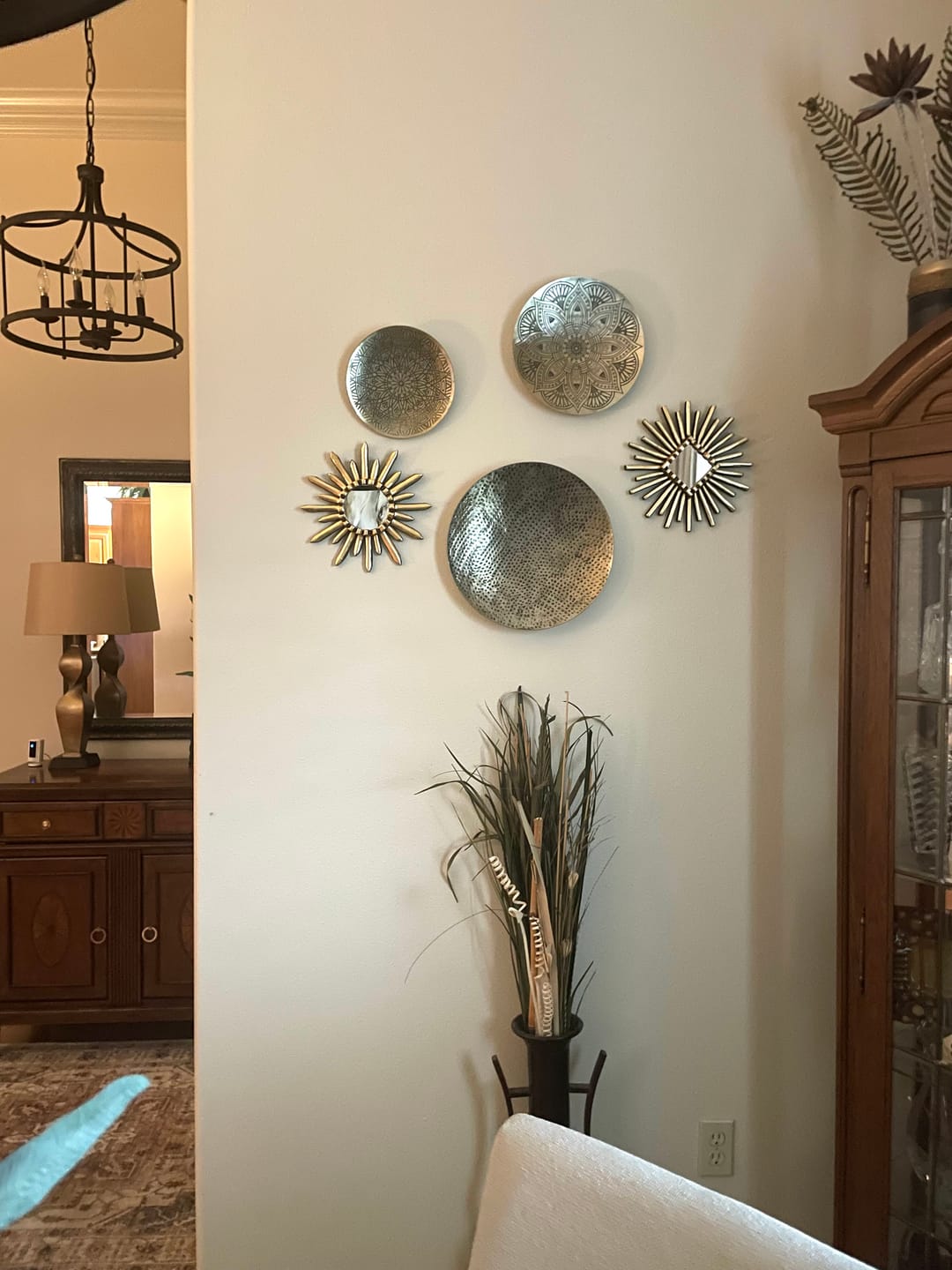 Customer photo review of Starburst Peruvian Wall Mirror