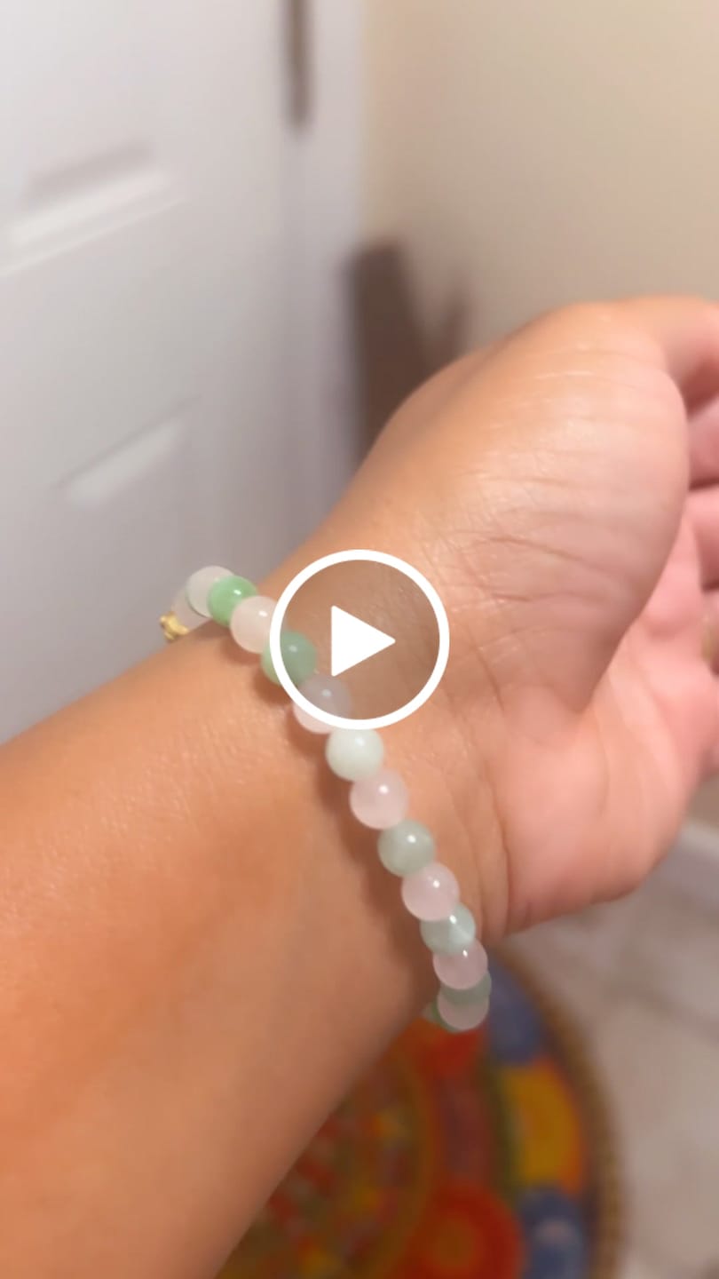 Customer video review of Soulmate Attracting Jade and Rose Quartz Double Pixiu Bracelet