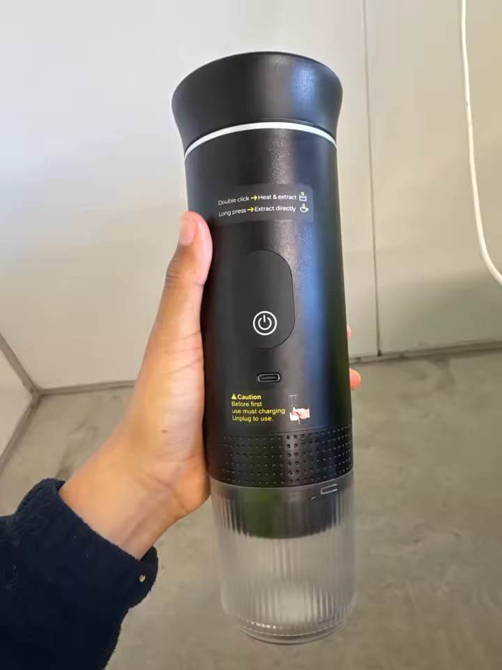 Customer photo review of RoamBrew - Portable 3 In 1 Coffee Maker