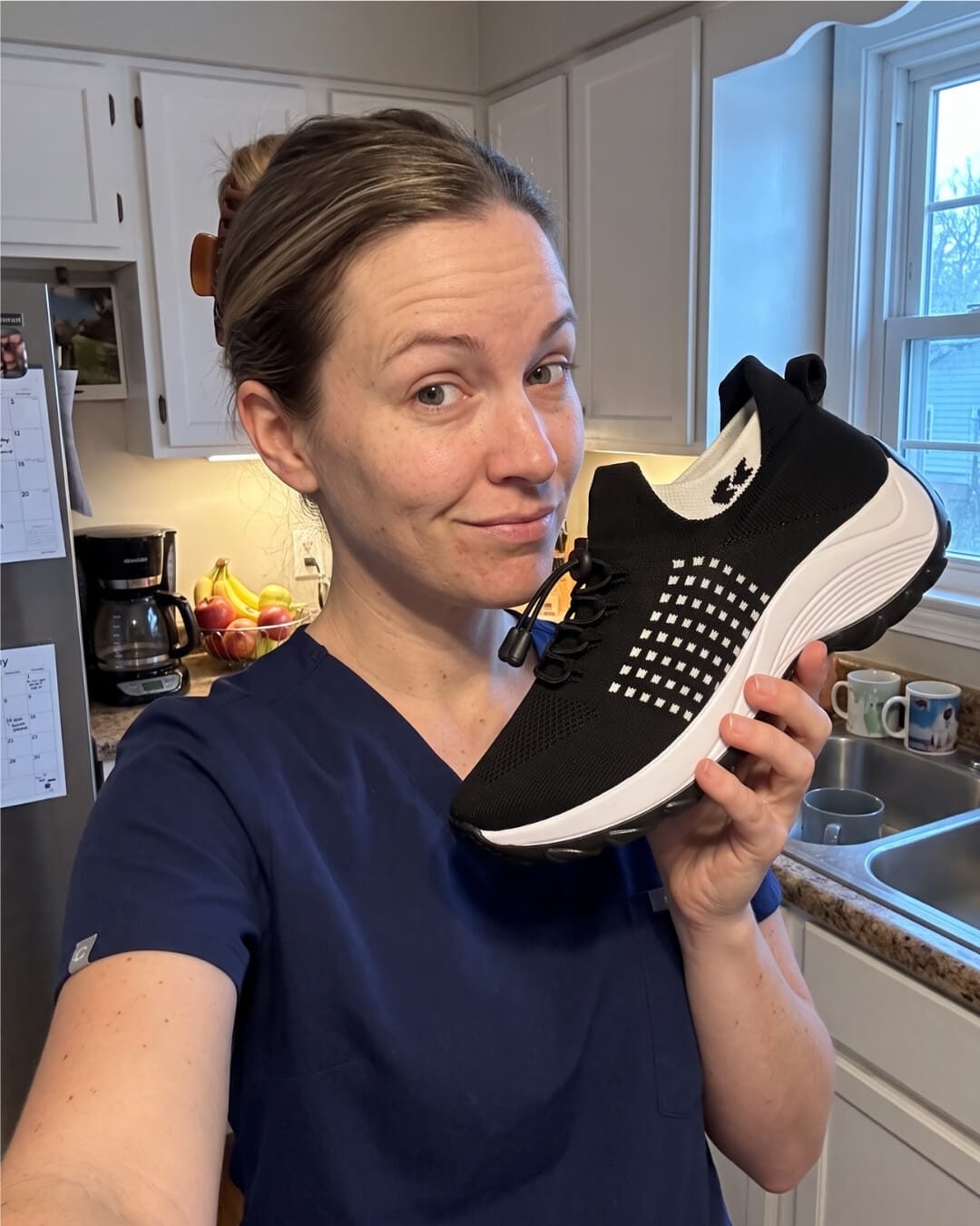 Customer photo review of ShiftEase - 12-Hour Shift Shoes for All-Day Foot, Knee & Back Pain Relief
