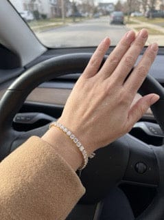 Customer photo review of Moissanite Tennis Bracelet - 3mm