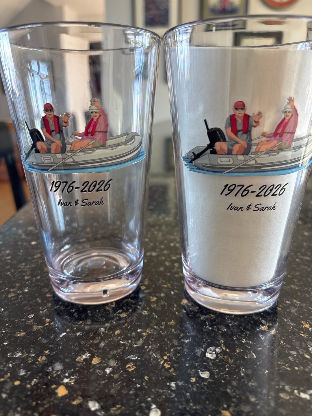 Customer photo review of Custom Digital Boat Artwork