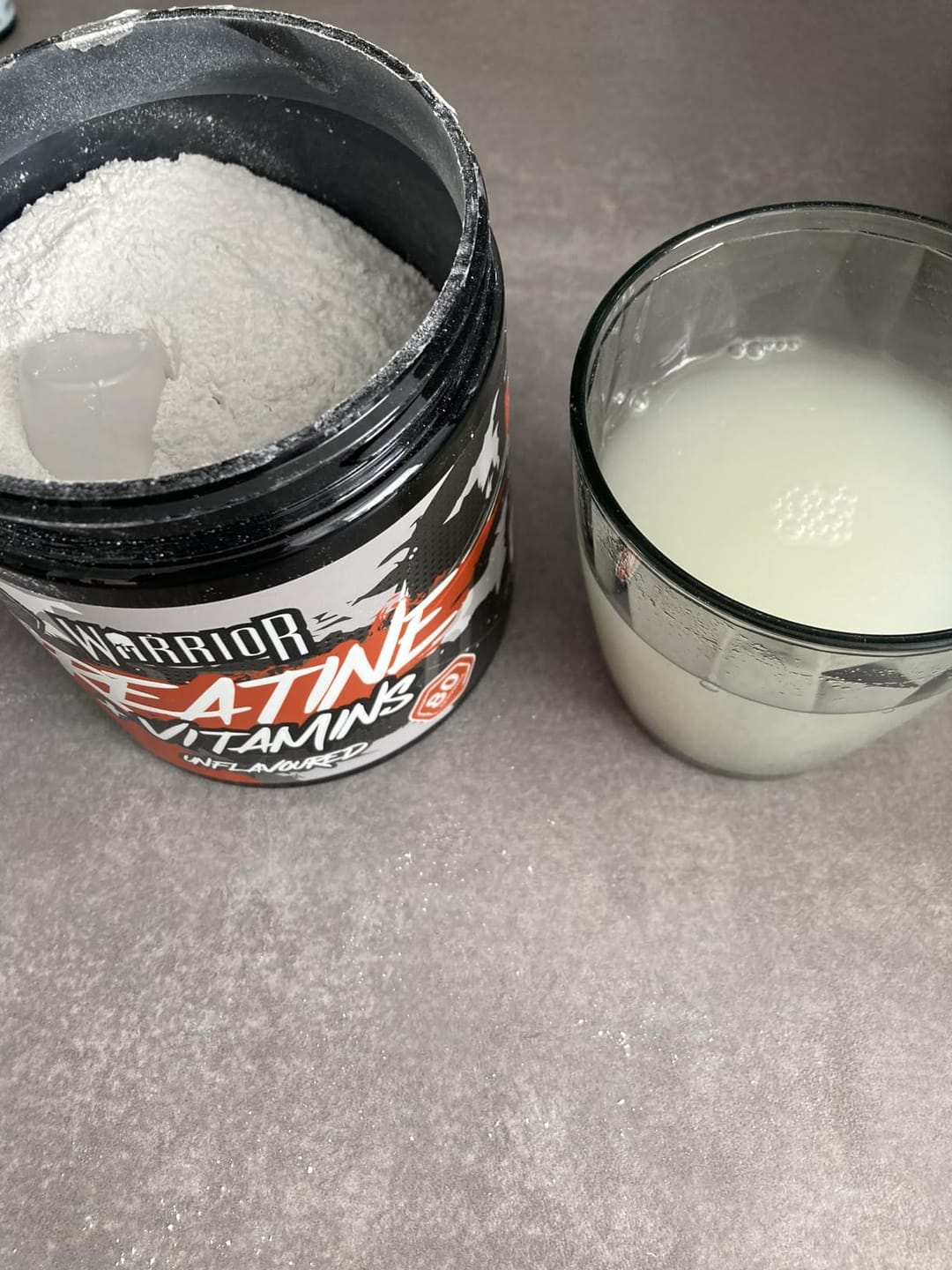 Customer photo review of Warrior Creatine Plus Vitamins (Unflavoured)