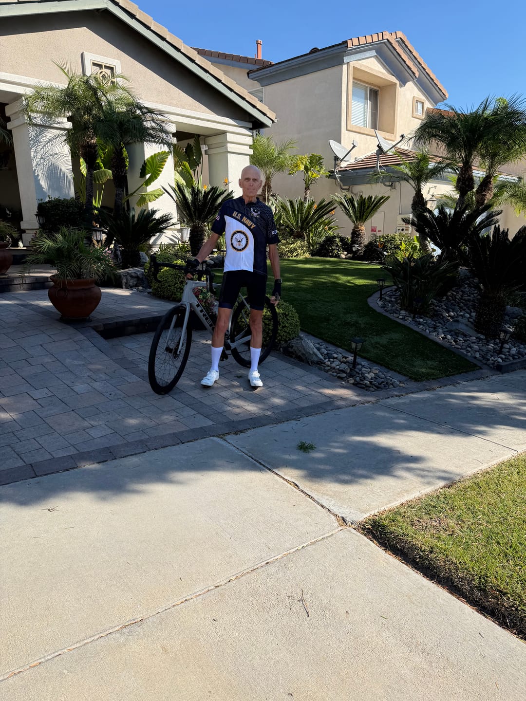 Customer photo review of Men’s Personalized U.S. Navy Regular Fit Cycling Jersey & Kit