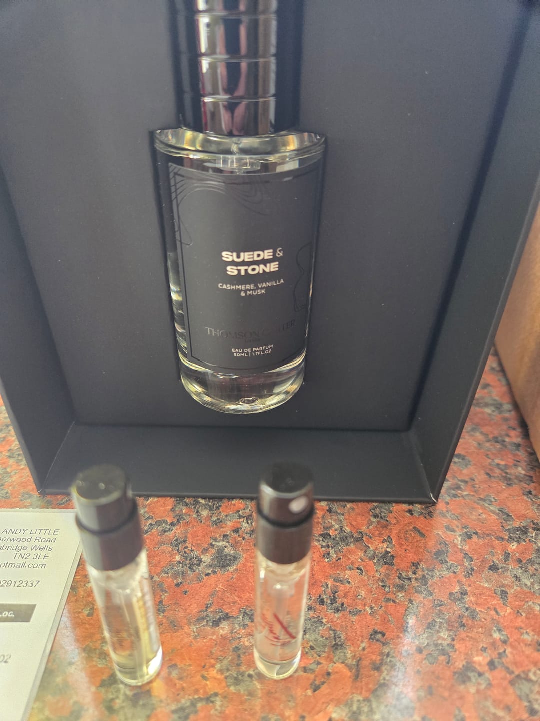 Customer photo review of Suede & Stone | Eau de Parfum