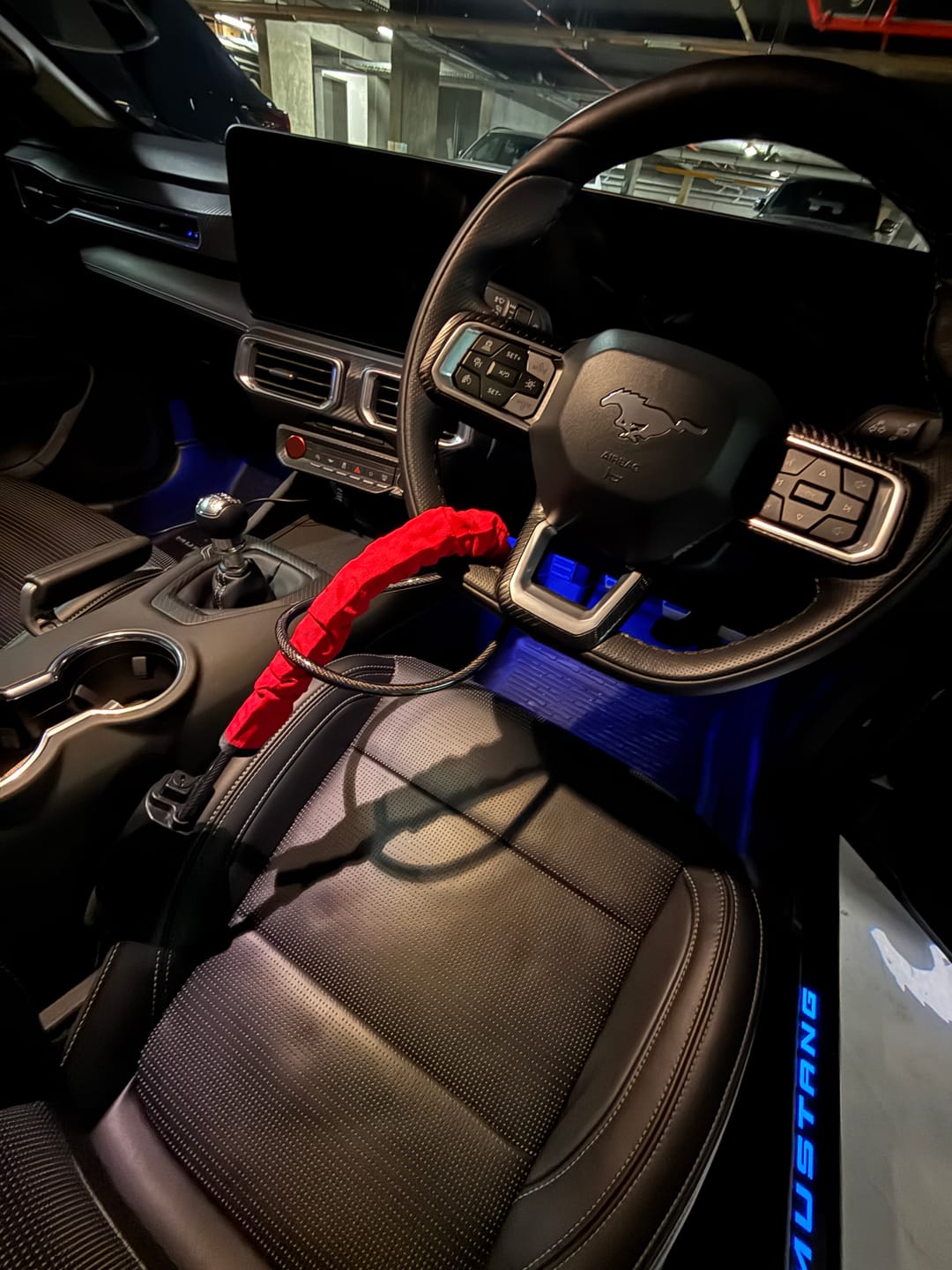 Customer photo review of Lock'd Car Defender — Visible Protection That Thieves Can't Ignore