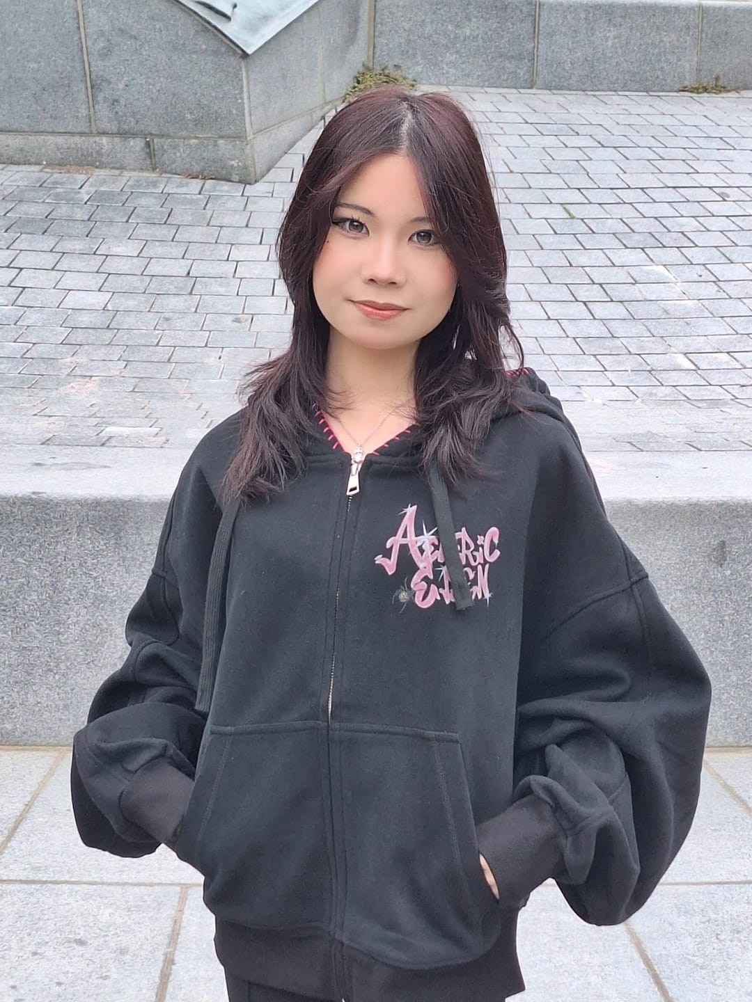 Customer photo review of Aelfric Eden Boxy Spider Cherry Hoodie