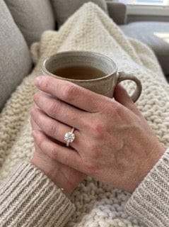 Customer photo review of Rayne Moissanite Ring