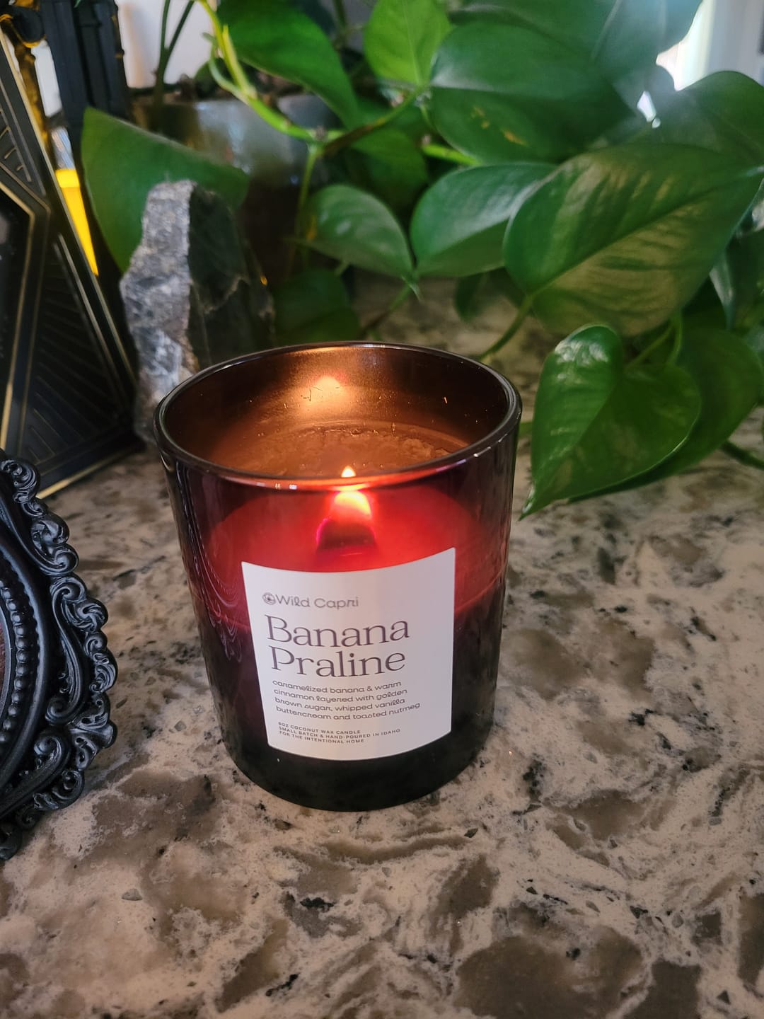 Customer photo review of Banana Praline Candle