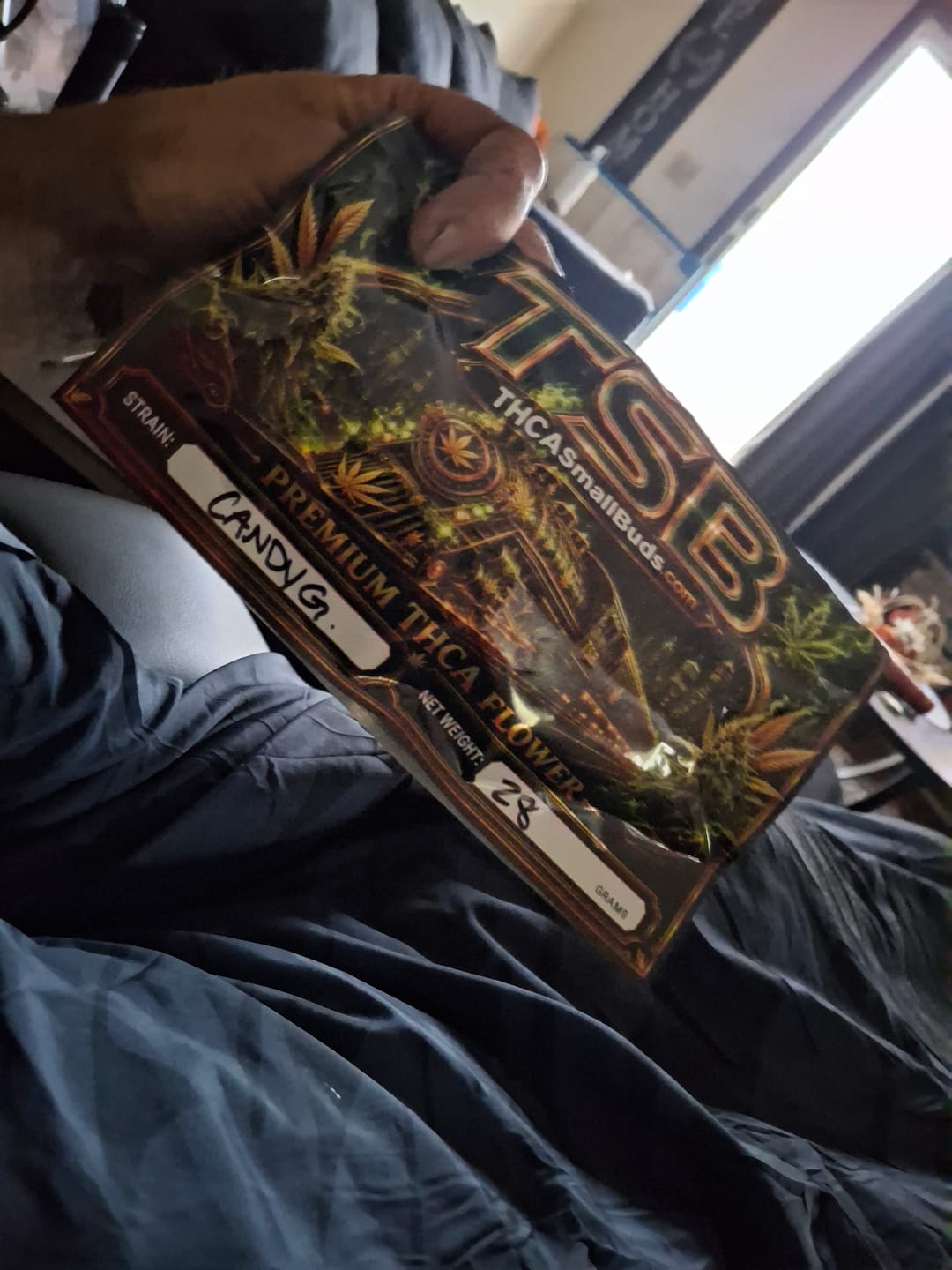 Customer photo review of Candy Gas THCA Flower