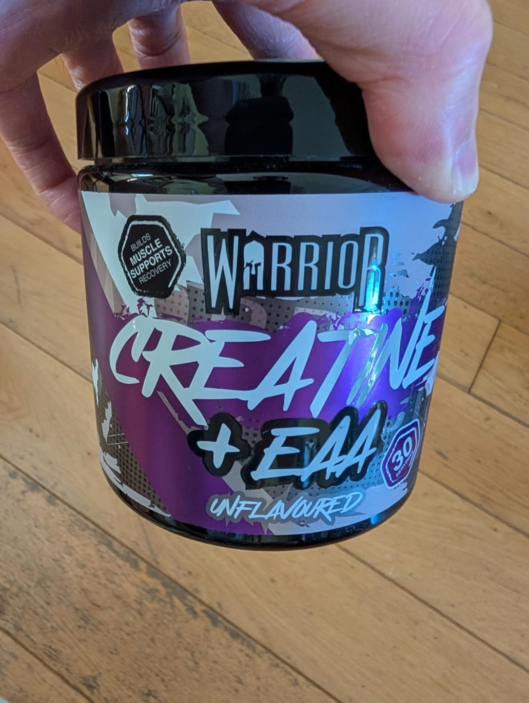 Customer photo review of Warrior Creatine Plus EAA (Unflavoured)