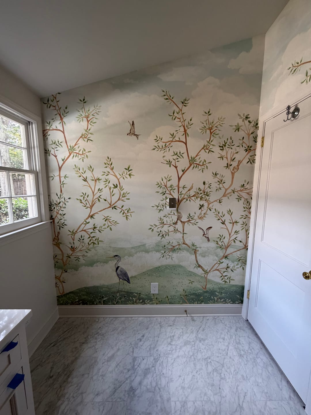 Customer photo review of Harper - Chinoiserie Trees Wallpaper Mural
