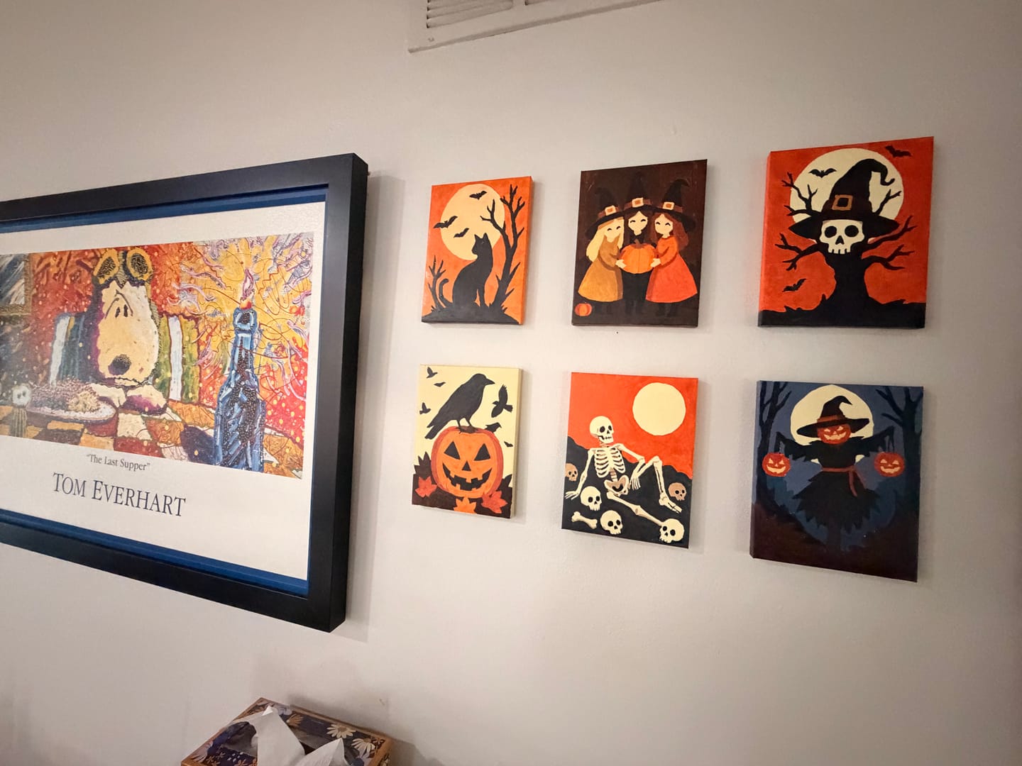 Customer photo review of 6 Mini Paintings - Haunted Harvest Set