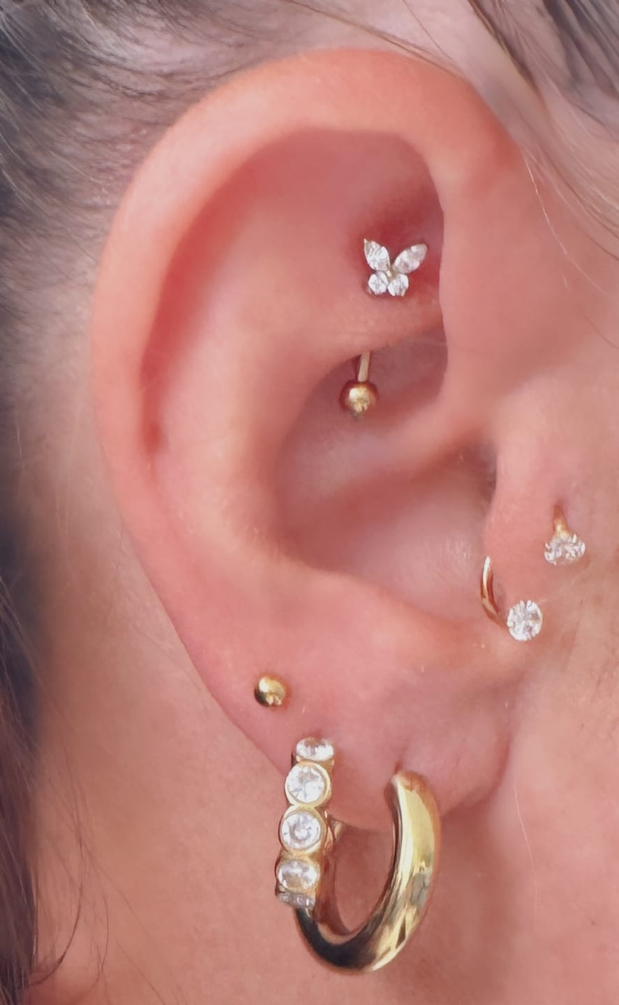 Customer photo review of Lumora Piercing | Titan