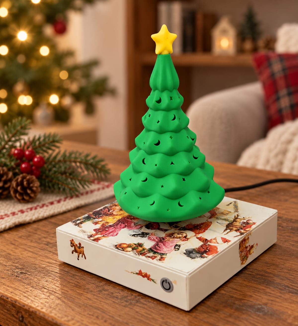 Customer photo review of Levitating Christmas Tree