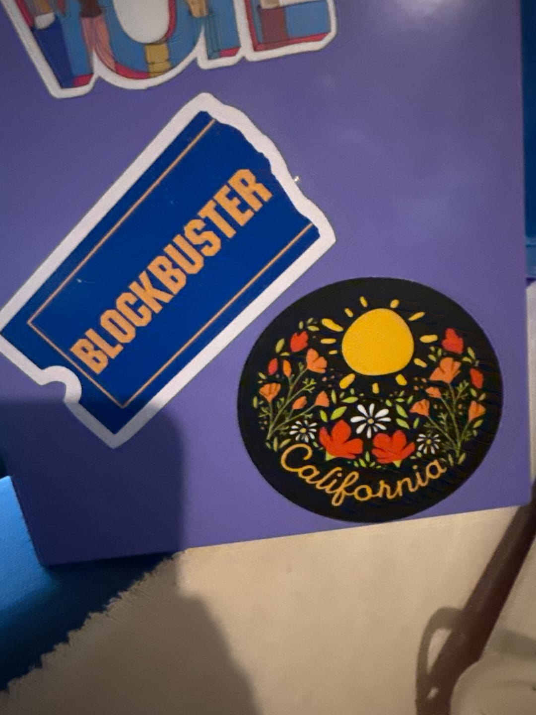 Customer photo review of California Sticker - Sunshine & Flowers