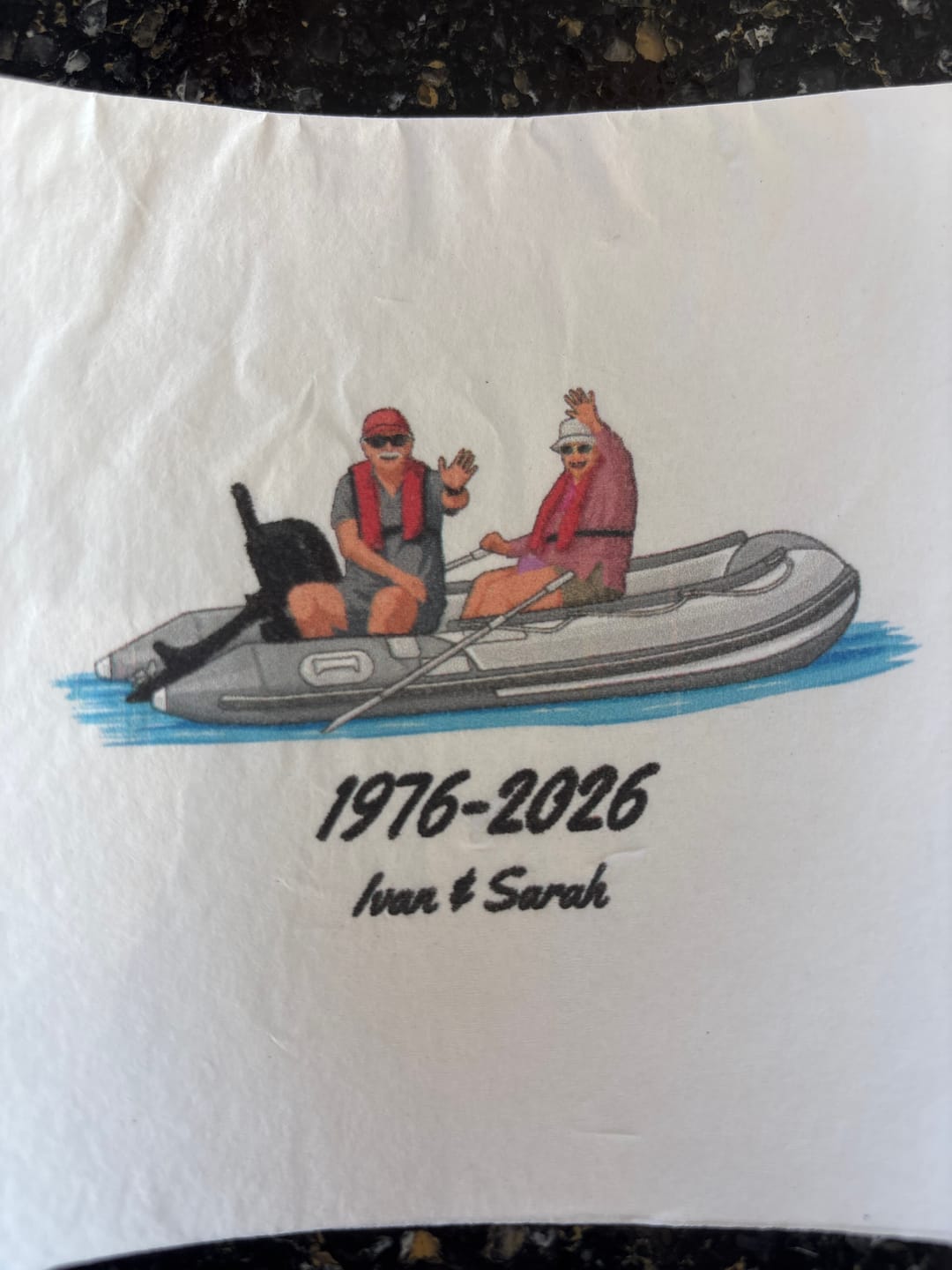 Customer photo review of Custom Cocktail Napkins