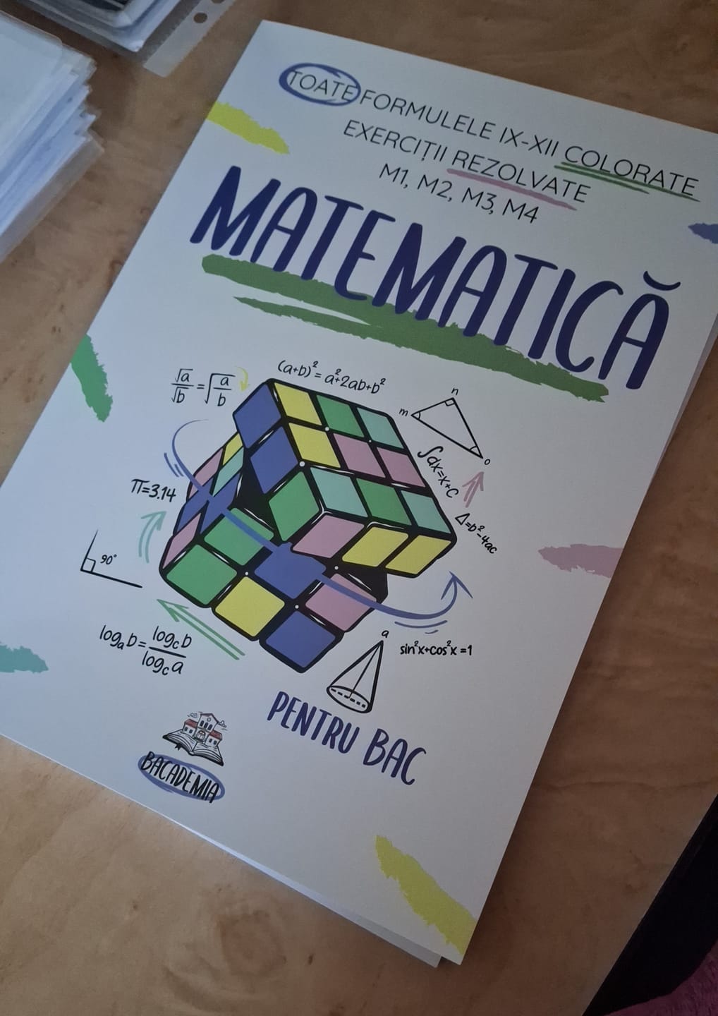 Customer photo review of Carte Matematică Bacalaureat (M1, M2, M3, M4) Bacademia