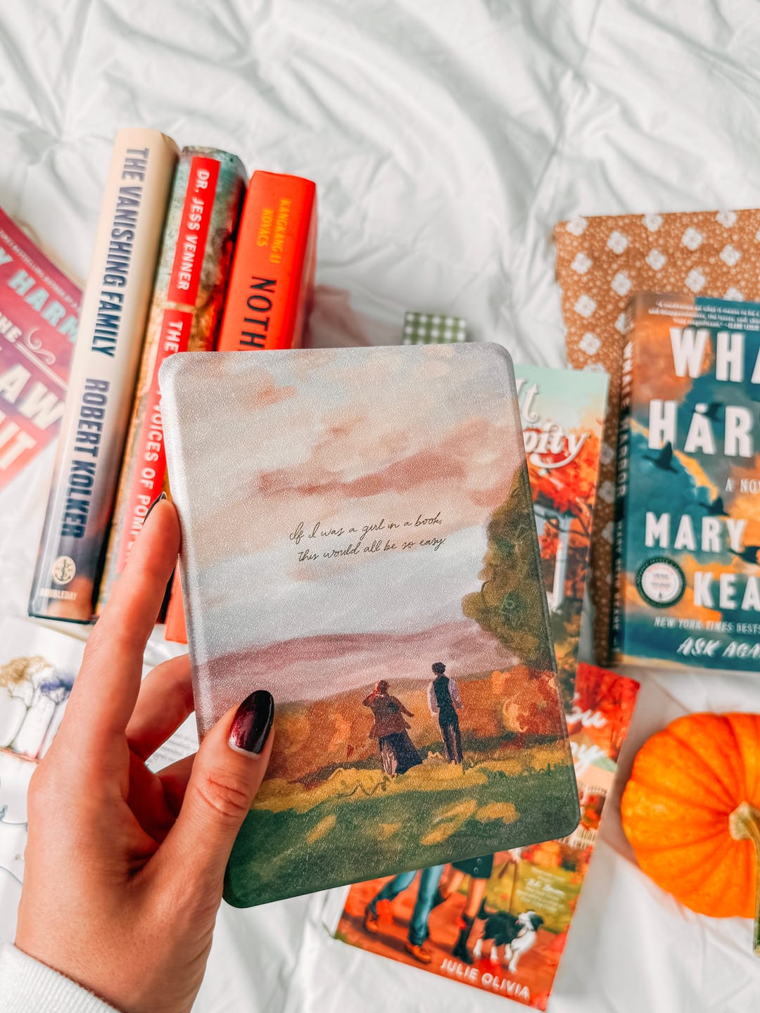 Customer photo review of Girl in a Book - Kindle Case