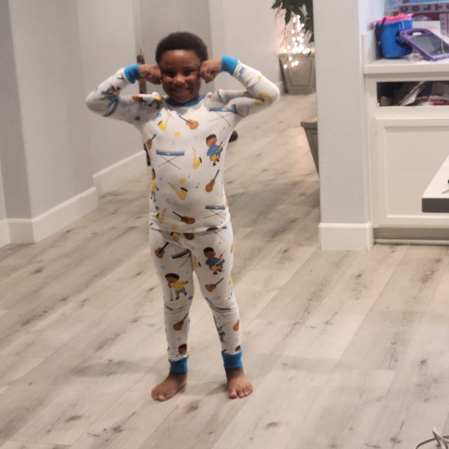 Customer photo review of Rhythm & Dreams Musical PJ Set Snug Fit Pajamas Set Boys Toddler Size 4T - 12
