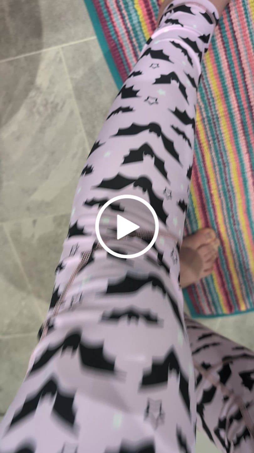 Customer video review of Purple Bats Women's Activewear Leggings