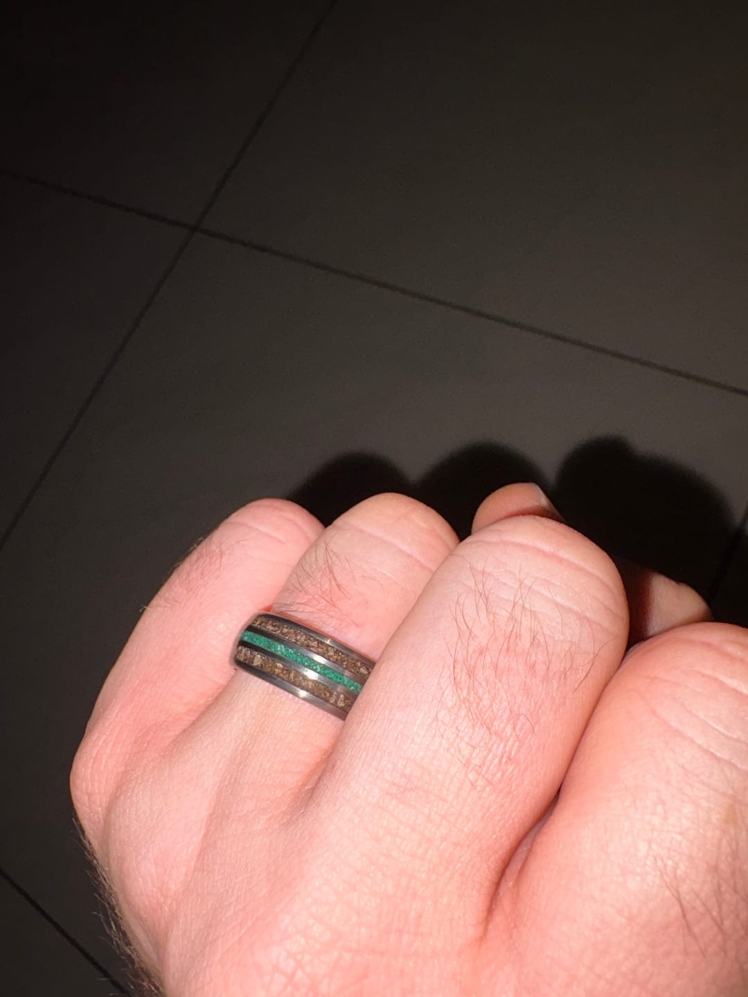 Customer photo review of The Earthshaker - Dinosaur Bone & Malachite (Limited Edition)