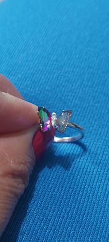 Customer photo review of Anillo Mariposa Verde