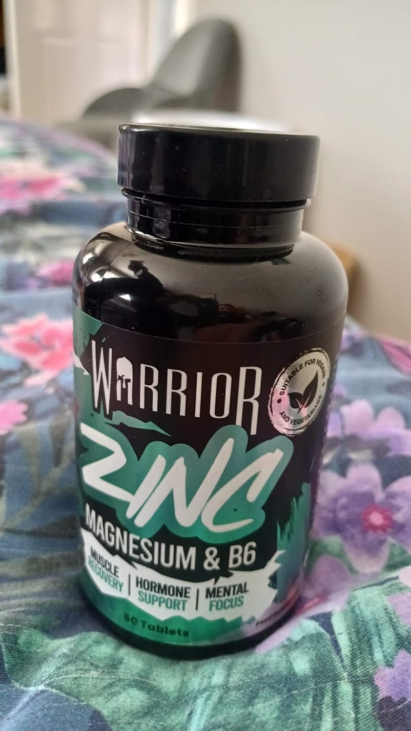 Customer photo review of Warrior Zinc – Zinc, Magnesium & Vitamin B6 (60 Tablets) | Sleep, Recovery & Natural Hormone Support