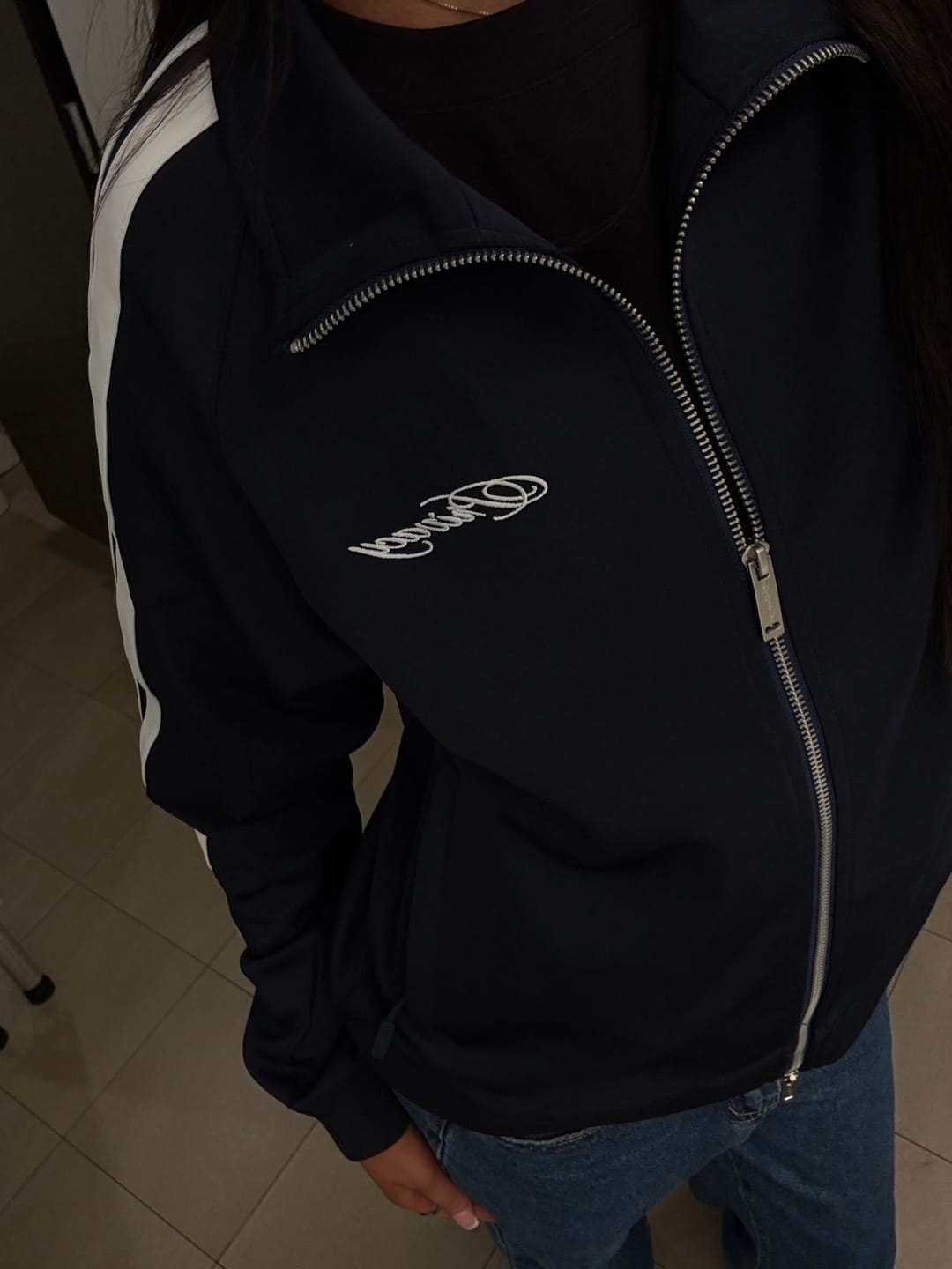 Customer photo review of Baller Track Jacket - Navy