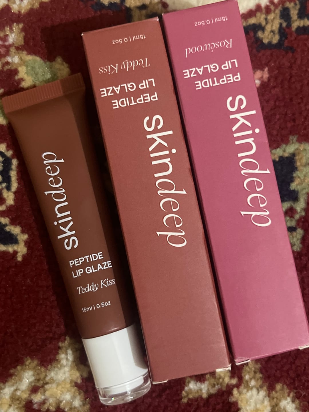 Customer photo review of » Peptide Lip Glaze (100% off)