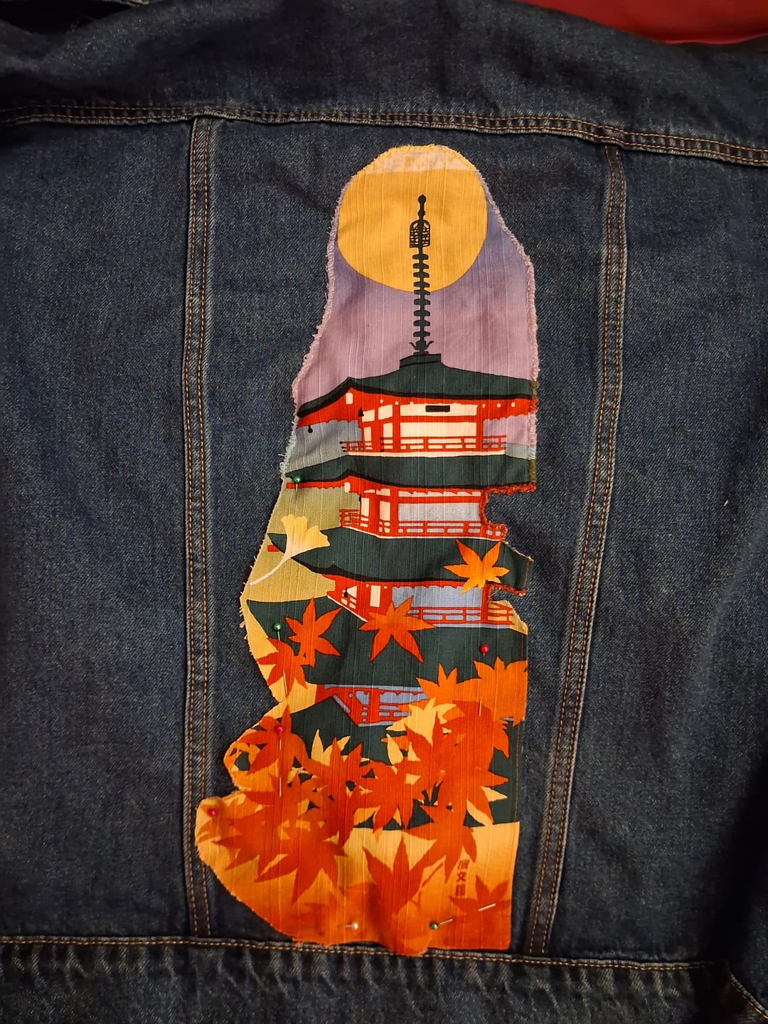 Customer photo review of Furoshiki Japonais Automne - 50x50 cm