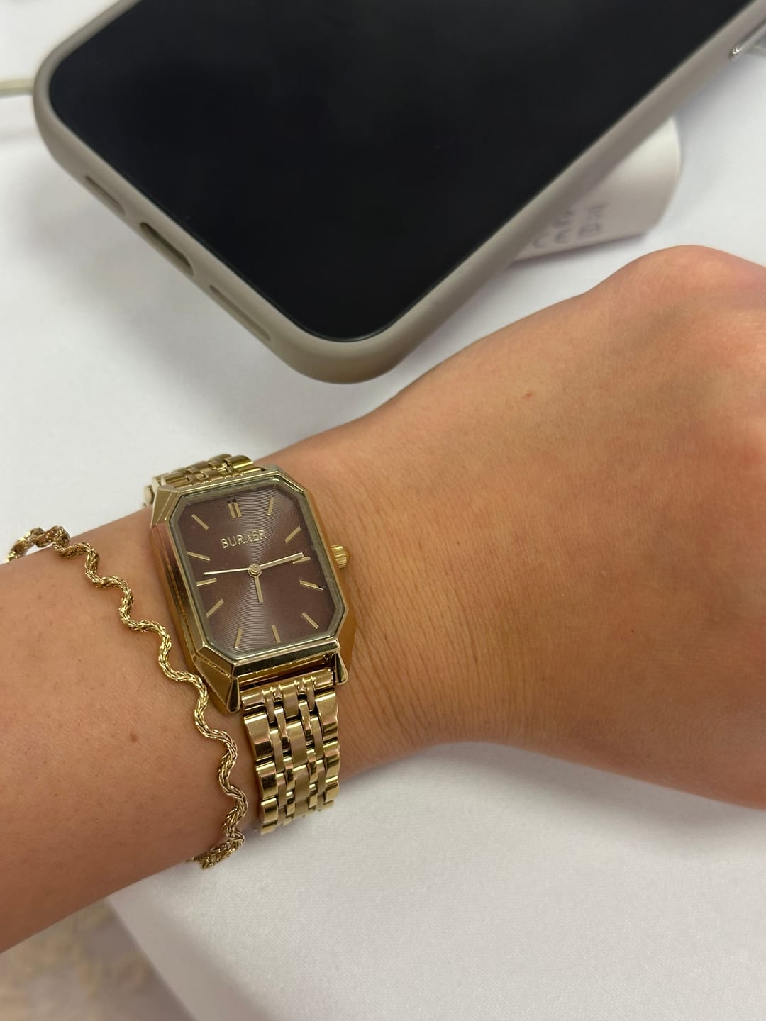 Customer photo review of Isabell Gold Brown