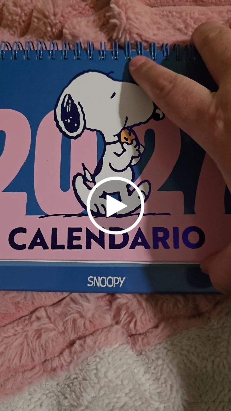 Customer video review of Mooving - Calendario 2027 Snoopy Escritorio