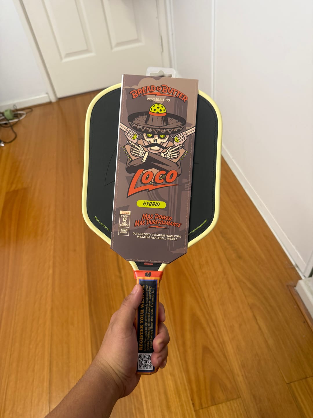 Customer photo review of The Loco 16mm Pickleball Paddle Hybrid